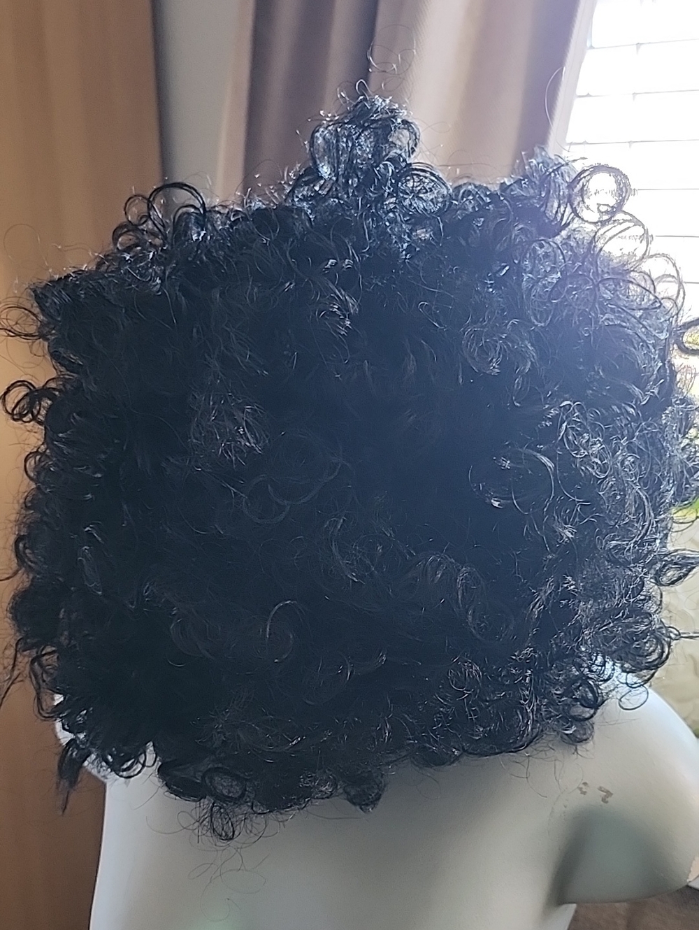Black Curly Short Wig - Unbranded